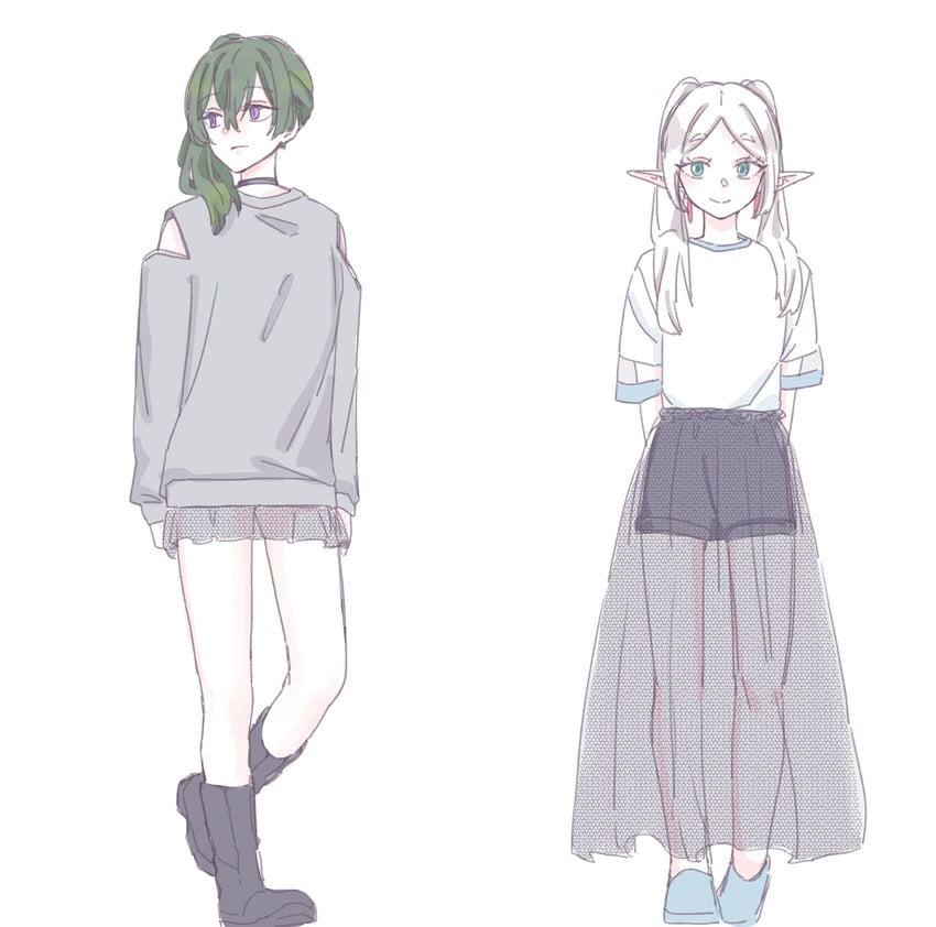 frieren and ubel (sousou no frieren) drawn by seila_rei