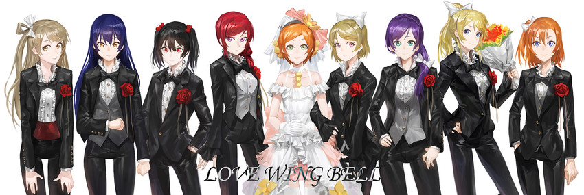nishikino maki, tojo nozomi, sonoda umi, yazawa nico, ayase eli, and 4 more (love live! and 1 more) drawn by modare