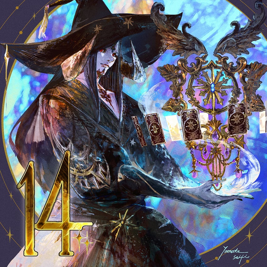 warrior of light and astrologian (final fantasy and 1 more) drawn by yamate_seiji
