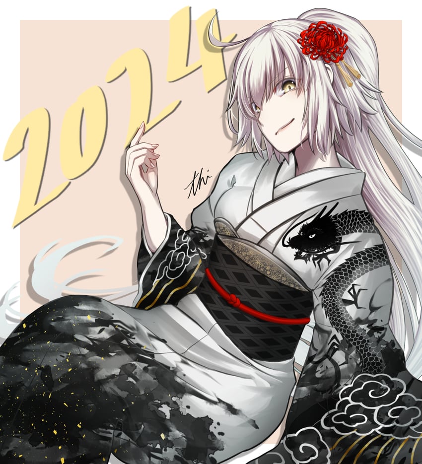 jeanne d'arc alter (fate and 1 more) drawn by thirukin