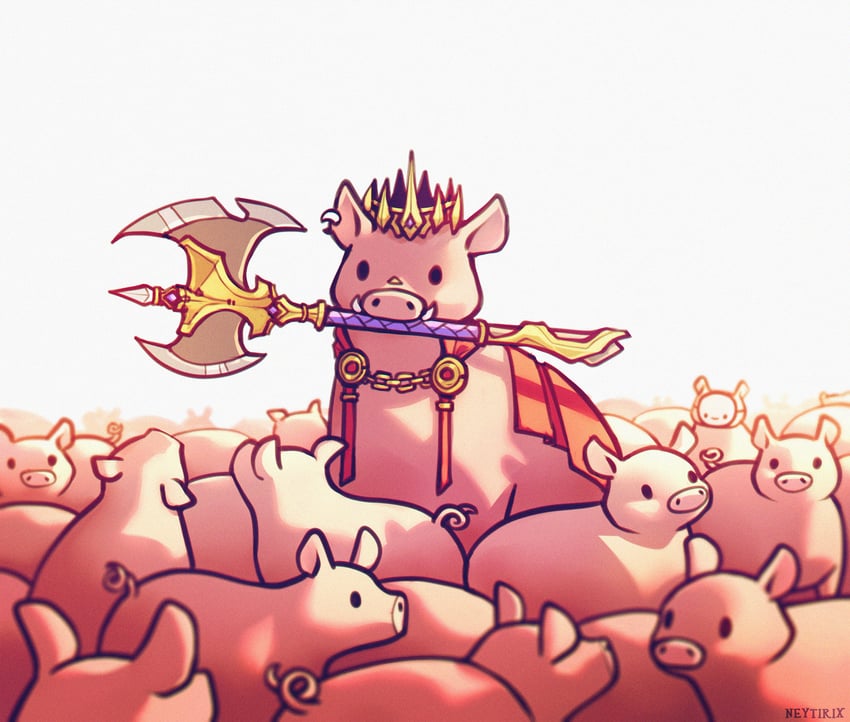 technoblade and dream (minecraft youtube and 1 more) drawn by neytirix
