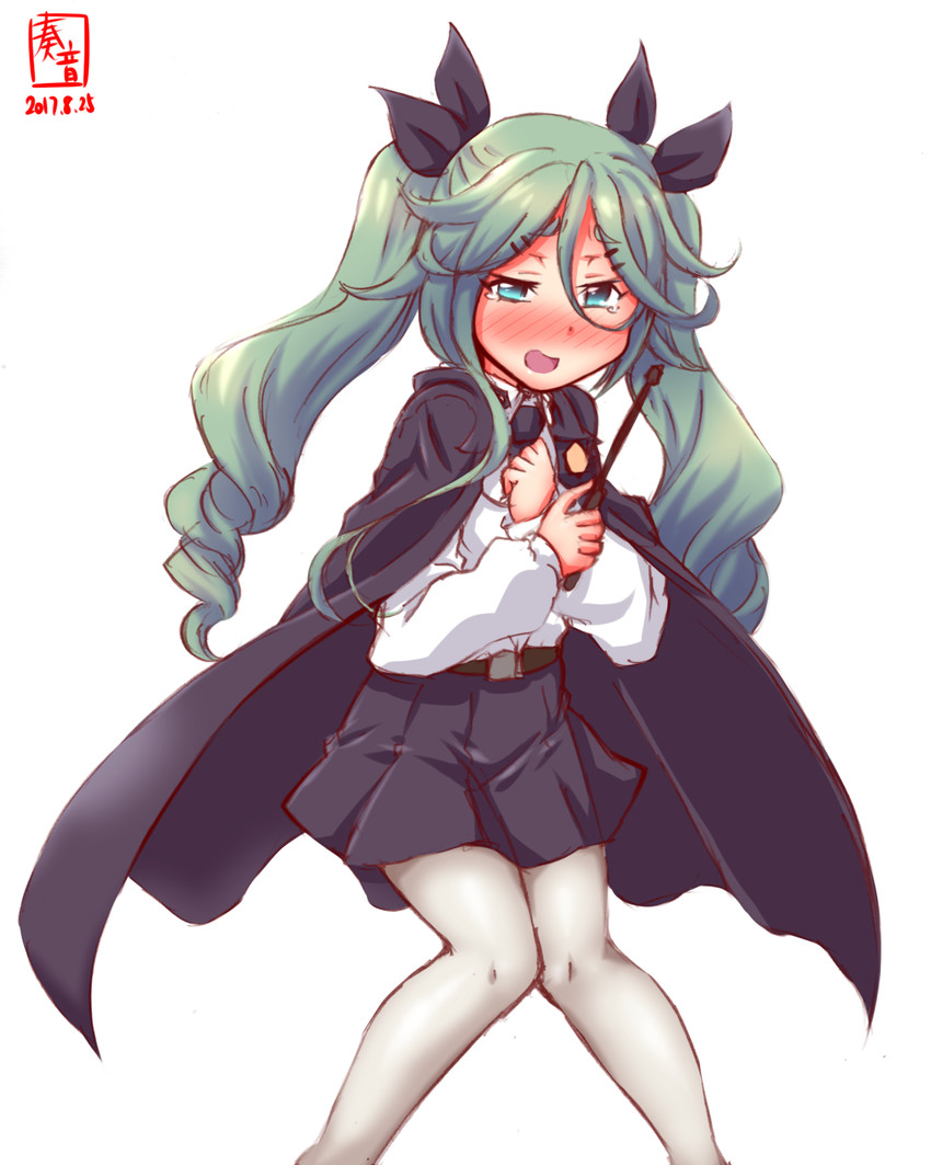 anchovy and yamakaze (kantai collection and 1 more) drawn by kanon_(kurogane_knights)