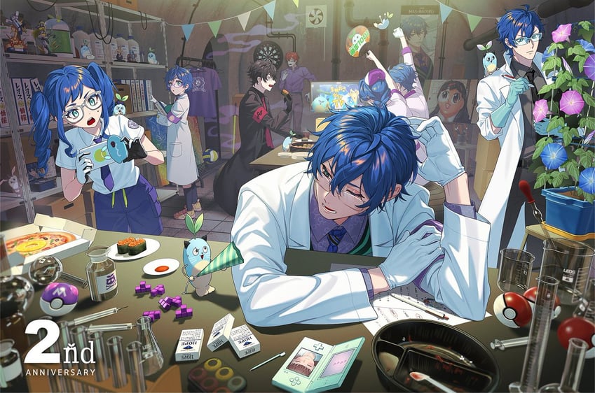 rotom, rotom phone, leos vincent, mameneko, and nazono mito (pokemon and 4 more) drawn by 8ya_nagi