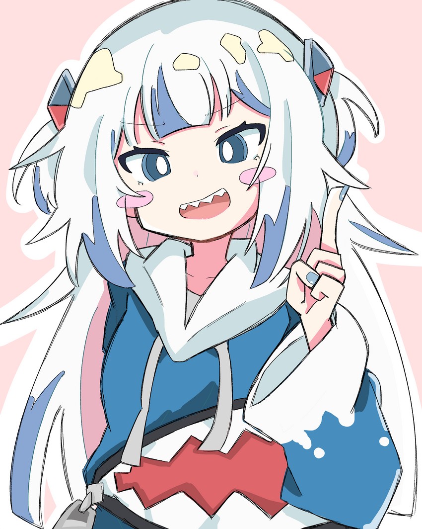 gawr gura (hololive and 1 more) drawn by n40a1