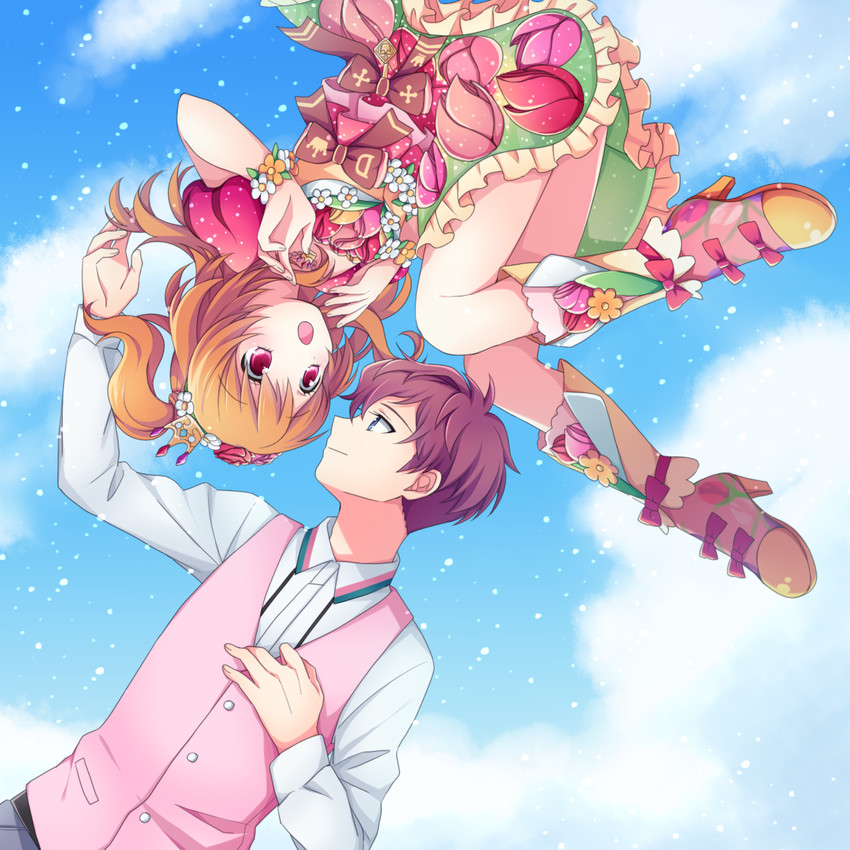ozora akari and sena tsubasa (aikatsu!) drawn by soranagi