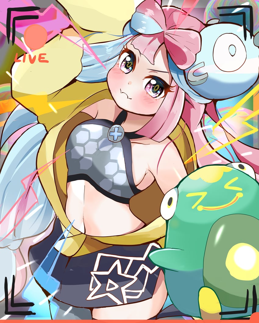 iono and bellibolt (pokemon and 1 more) drawn by carrot_summer