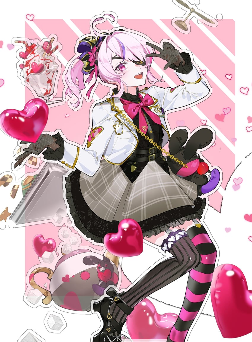 maria marionette and sir ventrilo (nijisanji and 1 more) drawn by kseal9