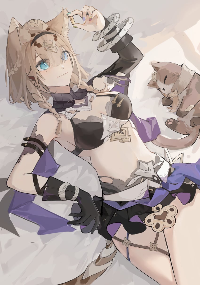 pardofelis and can (honkai and 1 more) drawn by remy5621