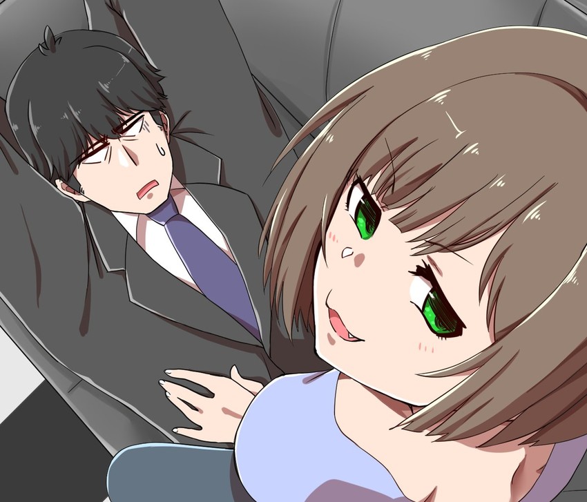 producer and maekawa miku (idolmaster and 1 more) drawn by rugishi