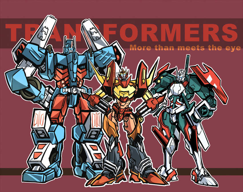 ultra magnus, drift, and rodimus (transformers and 1 more) drawn by ichira-san