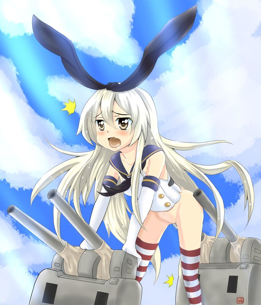 shimakaze and rensouhou-chan (kantai collection) drawn by patty_(artist)