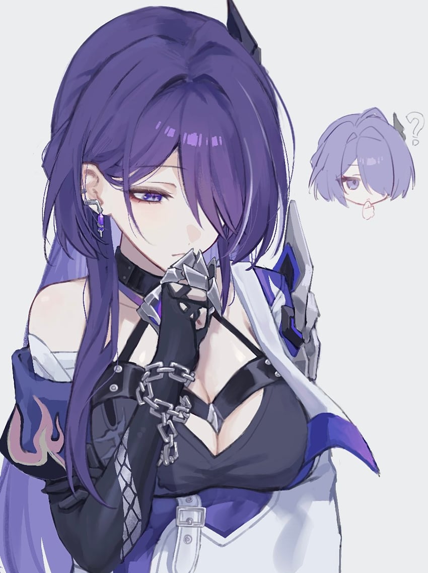 acheron (honkai and 1 more) drawn by klq_gm