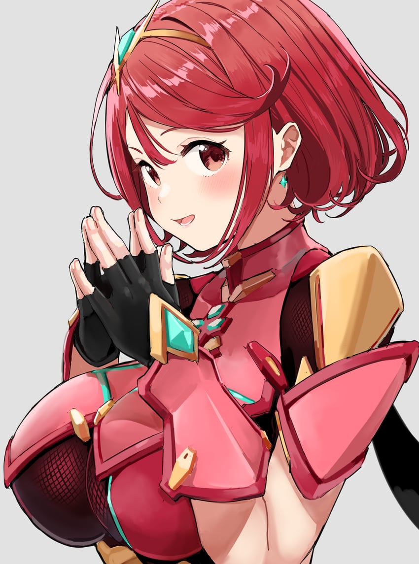 pyra (xenoblade chronicles and 1 more) drawn by mameroku
