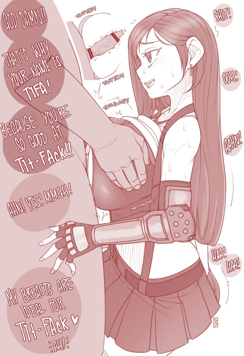 tifa lockhart (final fantasy and 2 more) drawn by ekz_(robotekz)