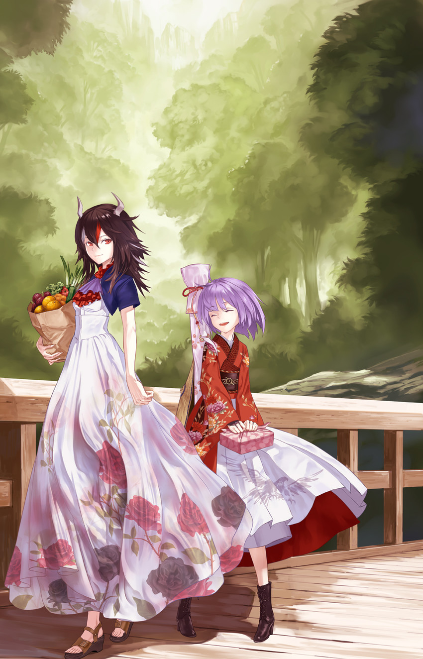 kijin seija and sukuna shinmyoumaru (touhou) drawn by yamamomo_(plank)