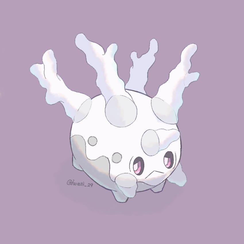 galarian corsola (pokemon) drawn by iwasi_29