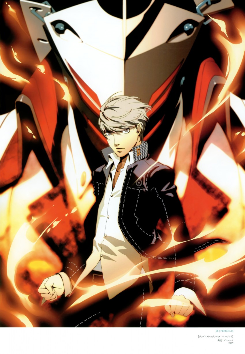 narukami yu and izanagi no okami (persona and 1 more) drawn by soejima_shigenori