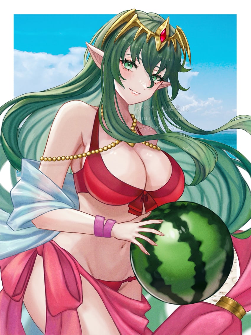 tiki and nagi (fire emblem and 2 more) drawn by zqzbq