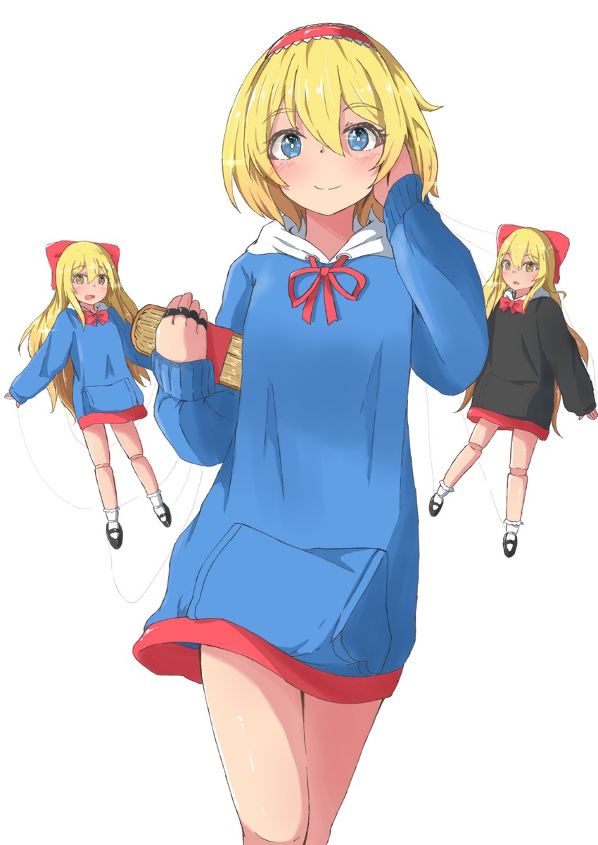 alice margatroid and shanghai doll (touhou) drawn by mizune_(winter)