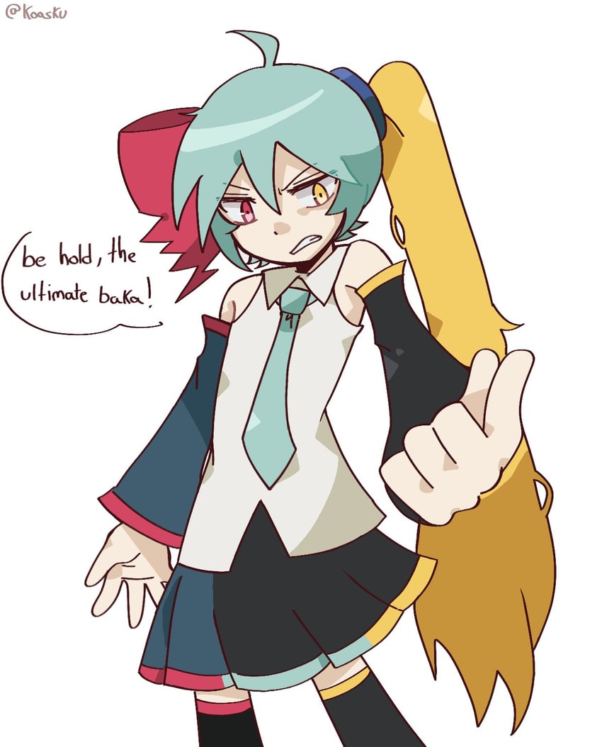 hatsune miku, kasane teto, shadow the hedgehog, and akita neru (vocaloid and 3 more) drawn by koasku