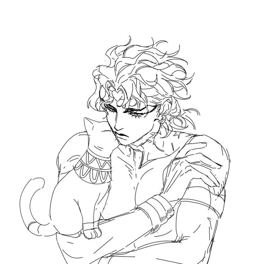 dio brando (jojo no kimyou na bouken and 1 more) drawn by ashva