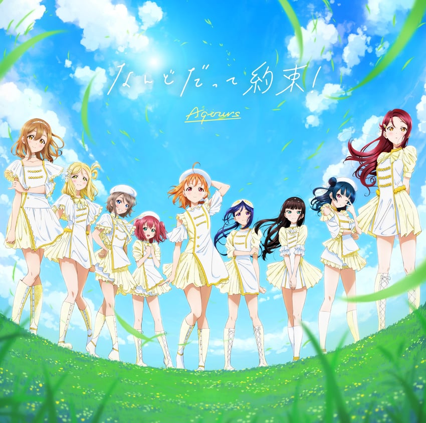 watanabe you, tsushima yoshiko, sakurauchi riko, takami chika, matsuura kanan, and 4 more (love live! and 1 more)