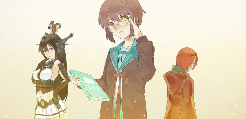 nagato and nagato yuki (kantai collection and 4 more) drawn by club3