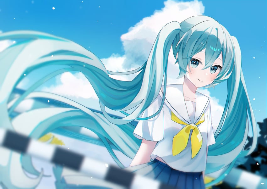 hatsune miku (vocaloid and 1 more) drawn by usagifuku
