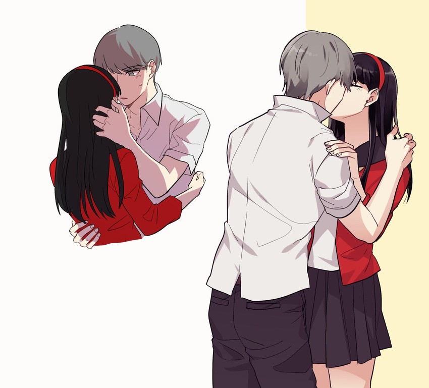 narukami yu and amagi yukiko (persona and 1 more) drawn by road9ame