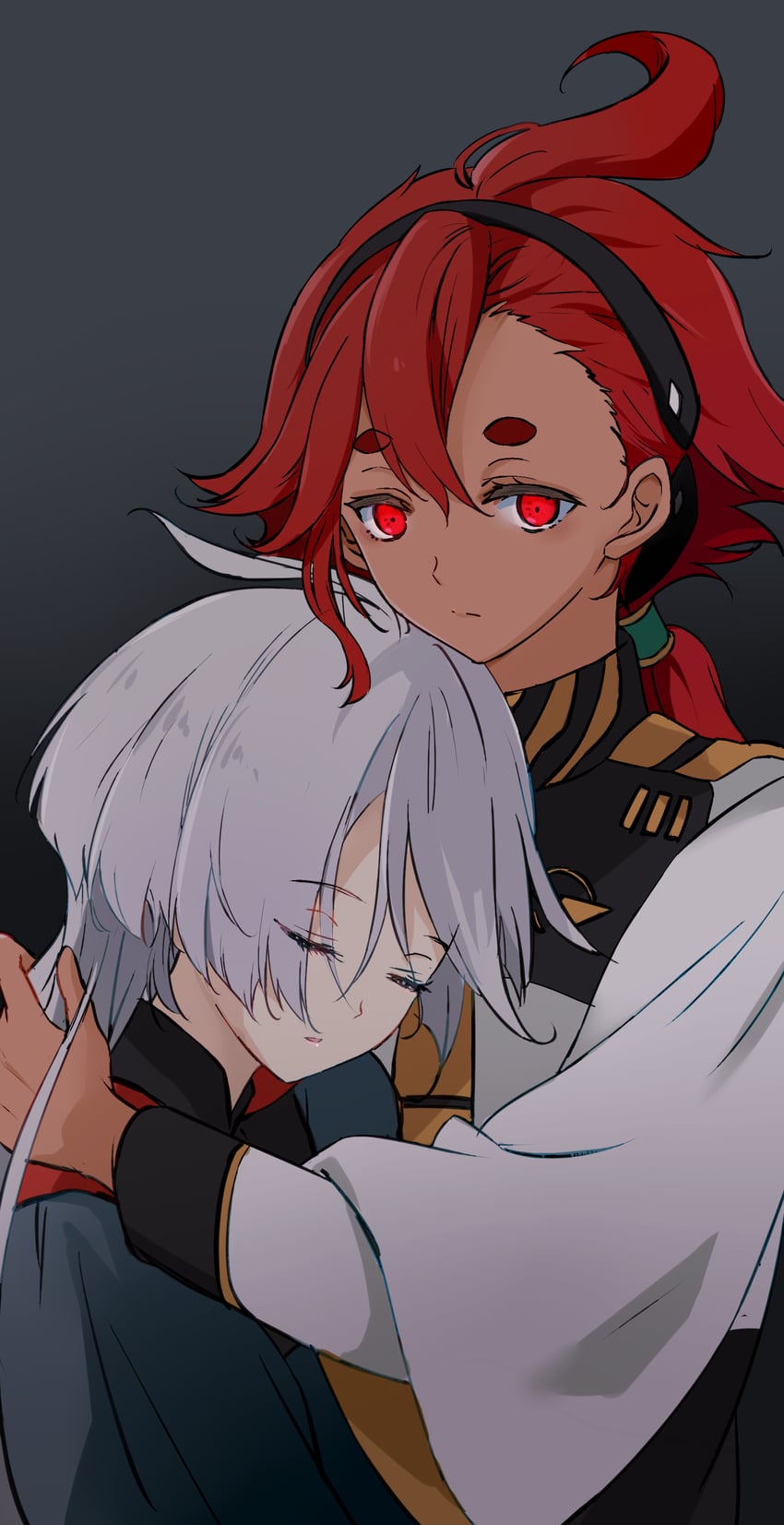 suletta mercury and miorine rembran (gundam and 1 more) drawn by maromi_(am97)