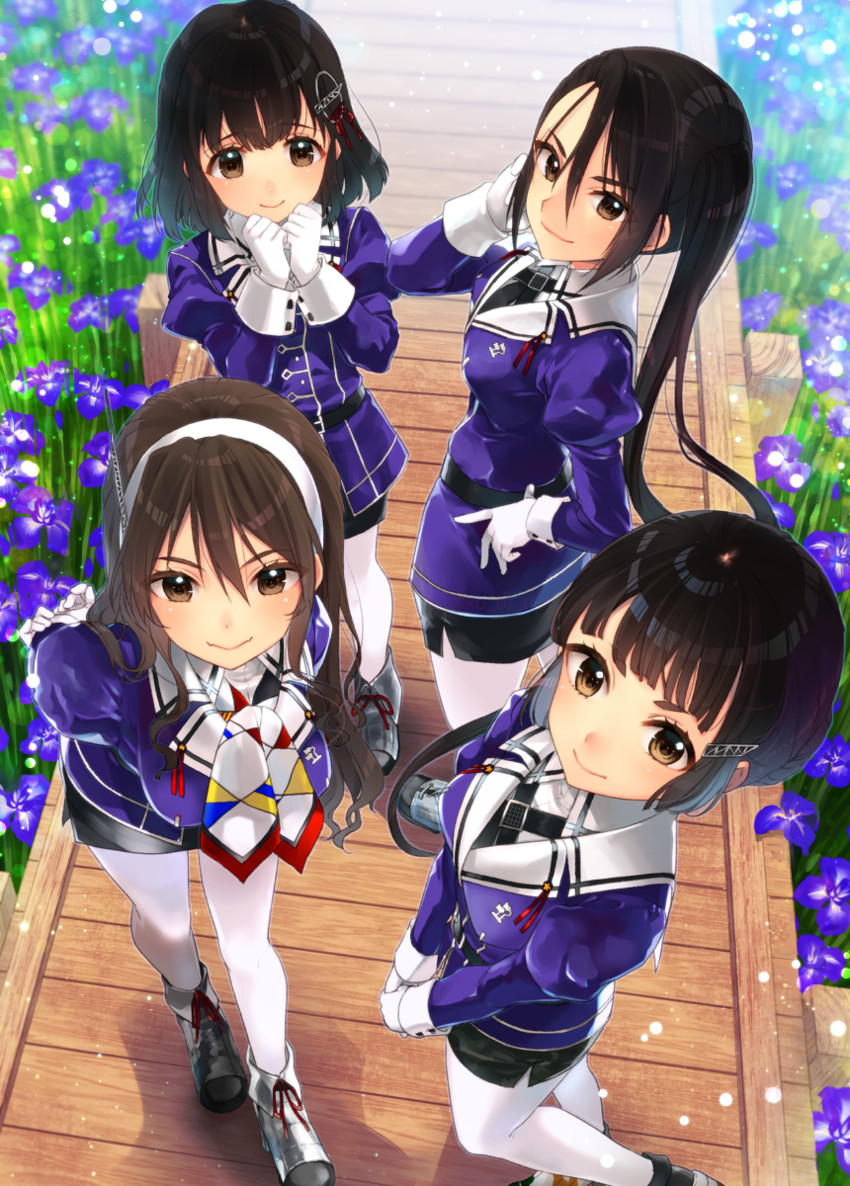 ashigara, haguro, nachi, myoukou, ashigara kai ni, and 3 more (kantai collection) drawn by koruri