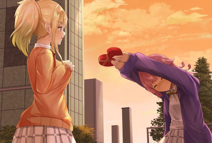 tennoji rina and miyashita ai (love live! and 1 more) drawn by orein