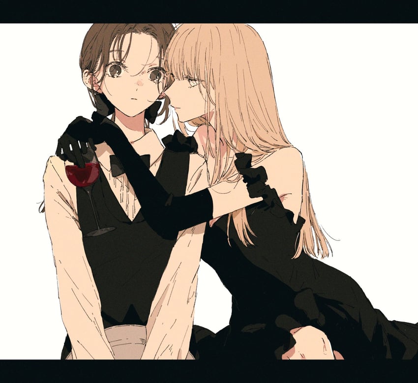 kousaka fuyuki and kurokawa kisaki (kono koi wo hoshi ni wa negawanai) drawn by kakmxxxny06
