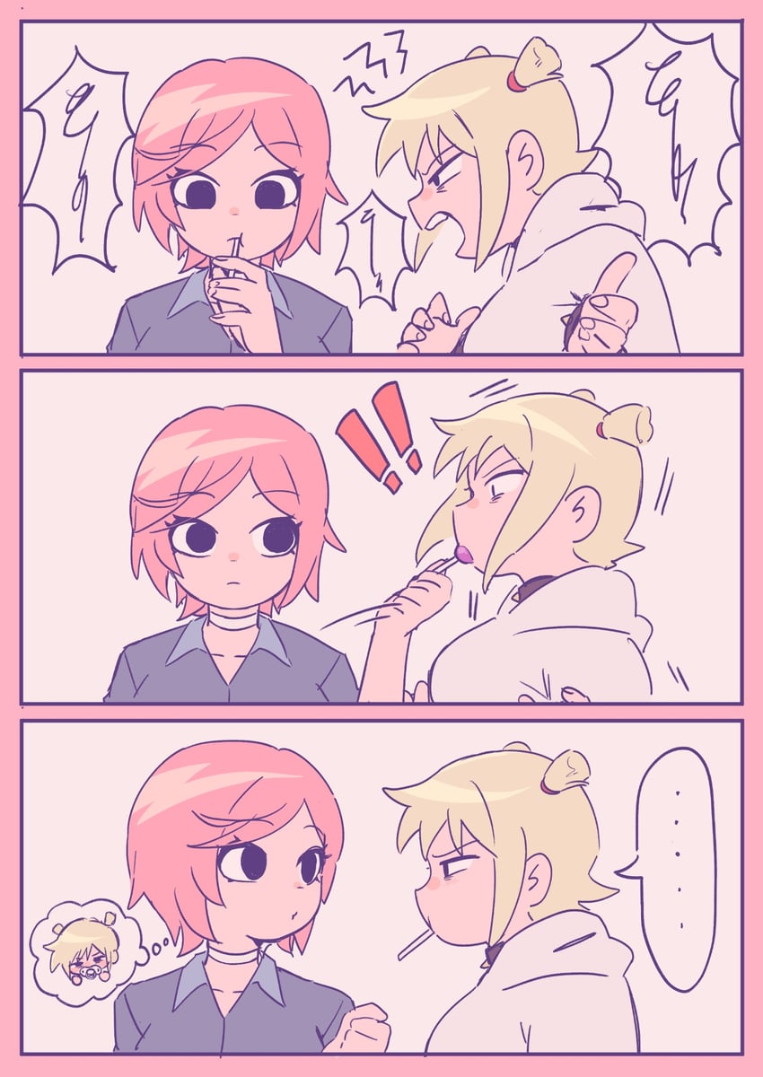 ramona flowers and roxie richter (scott pilgrim and 1 more) drawn by mameo_(mameo6416)
