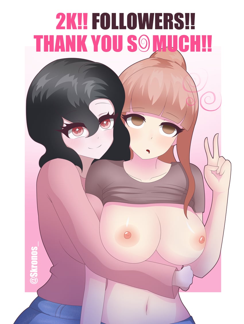 zara and charlotte (original) drawn by kronobas