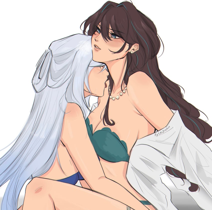 ruan mei and jingliu (honkai and 1 more) drawn by seijousai