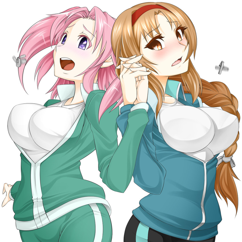 yonomori kobeni and takao (mikakunin de shinkoukei and 1 more) drawn by hissa_yossa