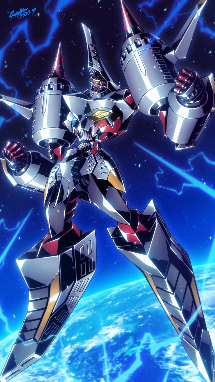 arc gurren-lagann (tengen toppa gurren lagann) drawn by babamba
