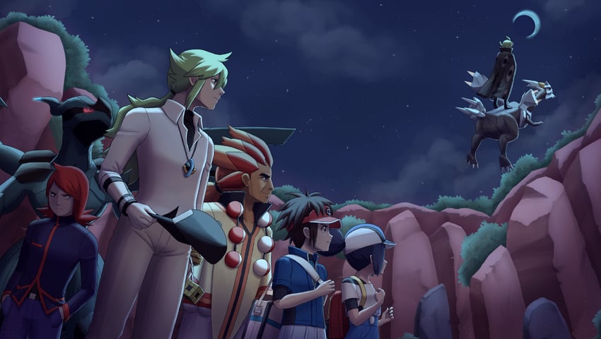 n, silver, nate, zekrom, ghetsis, and 3 more (pokemon and 3 more) drawn by aurantia_ignis