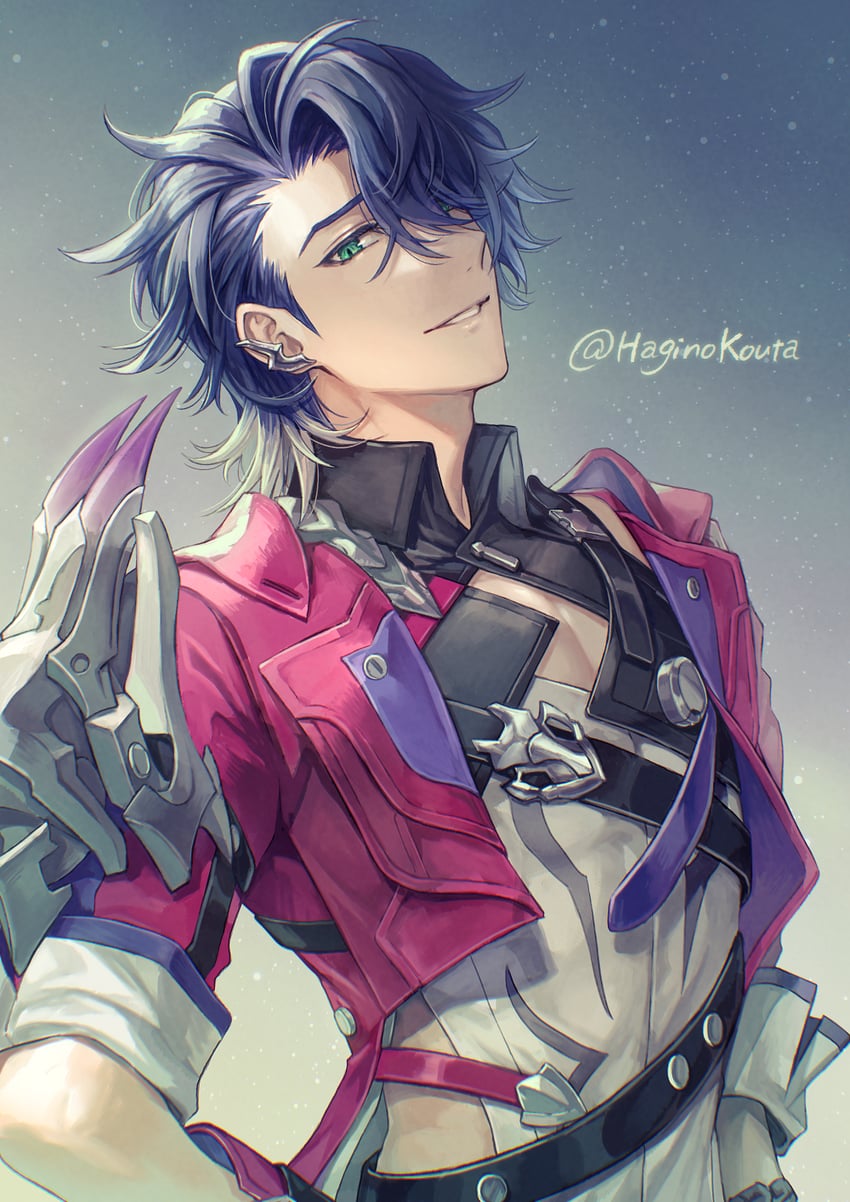 sampo koski (honkai and 1 more) drawn by hagino_kouta