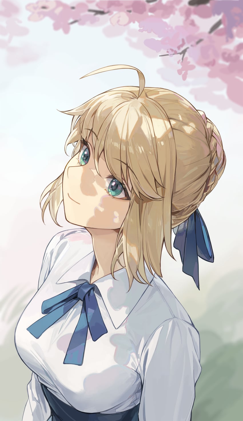 artoria pendragon and saber (fate and 1 more) drawn by cotta_(heleif)