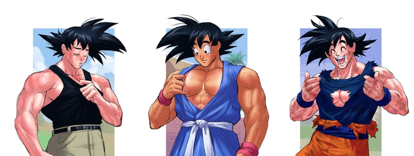 son goku (dragon ball and 2 more) drawn by carless_(ppanic)