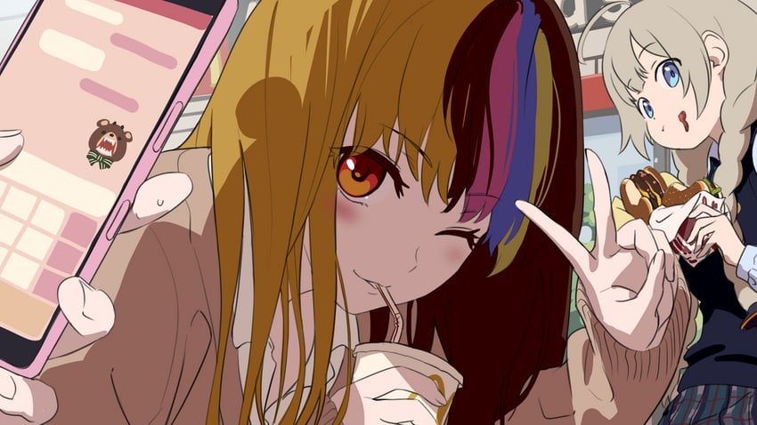 kizuna akari, galaco, and lakiston (vocaloid and 2 more) drawn by tarokazu
