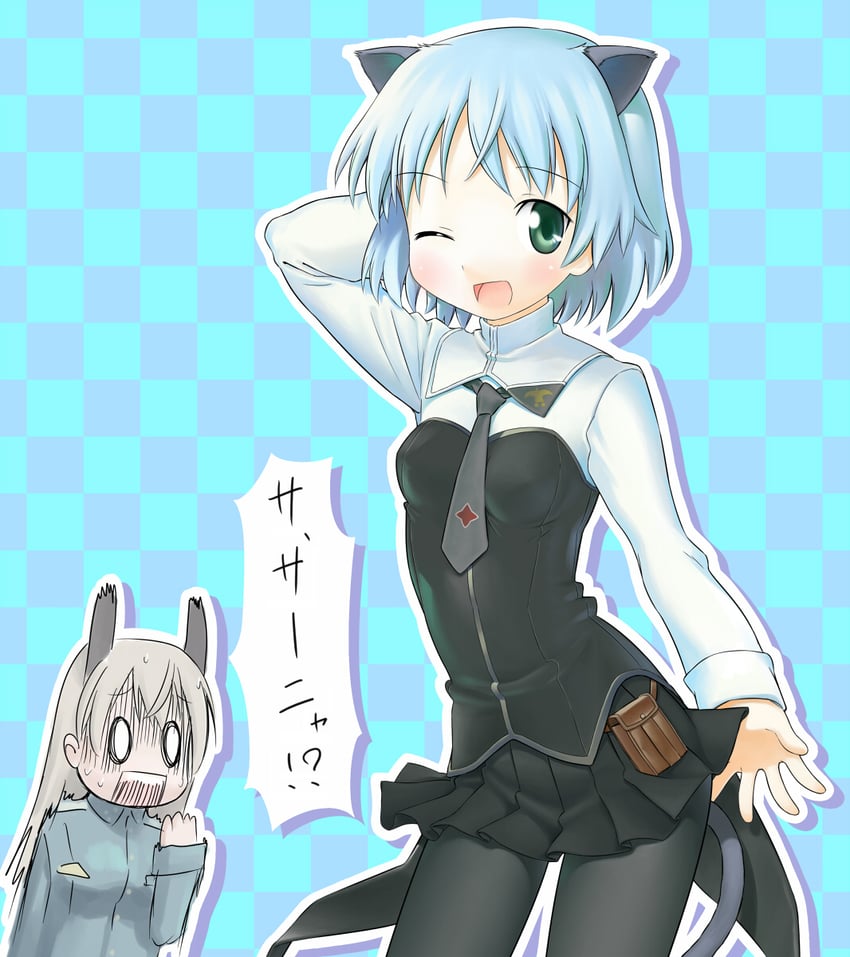 sanya v. litvyak and eila ilmatar juutilainen (world witches series and 1 more) drawn by kinniku_tarou