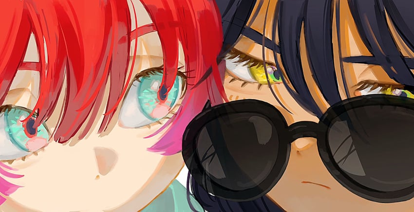 amate yuzuriha and nyaan (gundam and 1 more) drawn by tkrkve43