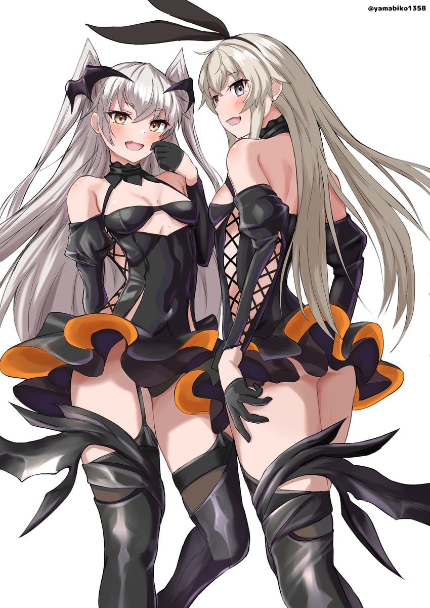 shimakaze, amatsukaze, and johnston (kantai collection) drawn by mizuki_(uzuki_no_sato)