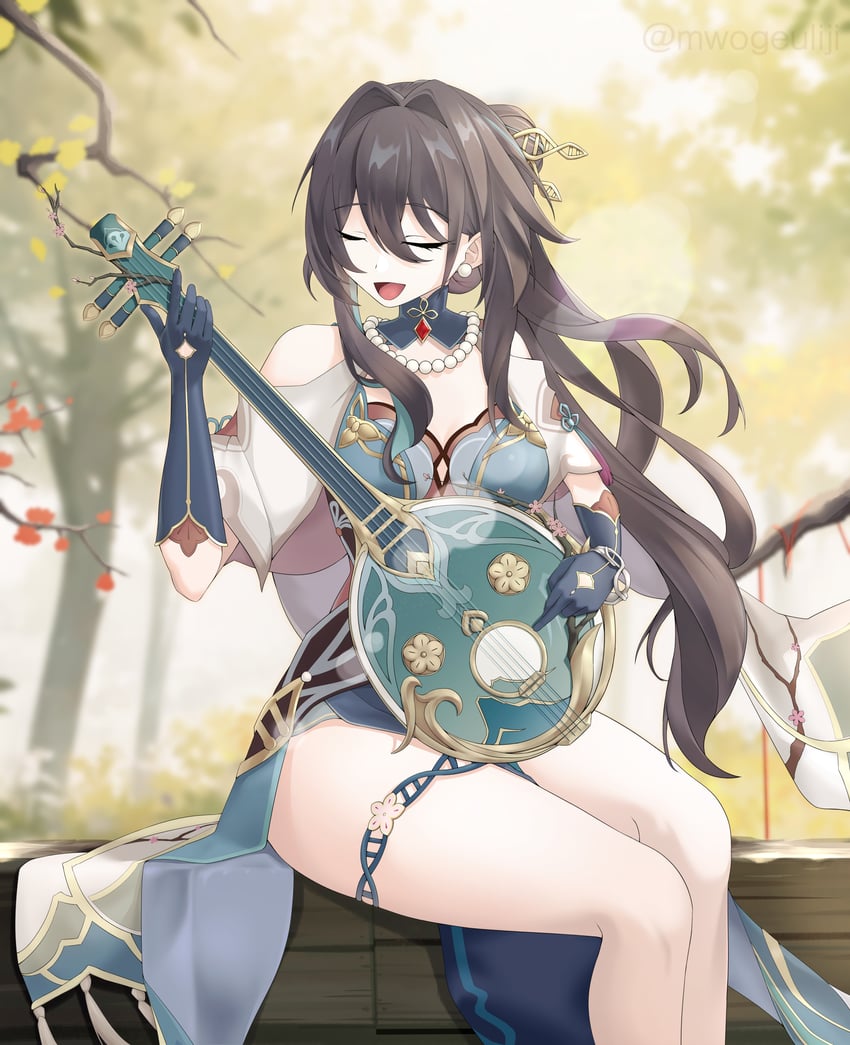 ruan mei (honkai and 1 more) drawn by nekoneko_(minahakeo)