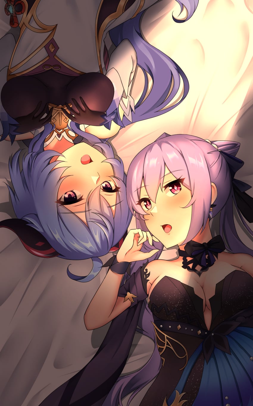 ganyu and keqing (genshin impact) drawn by 4tb_(4tera_byte)