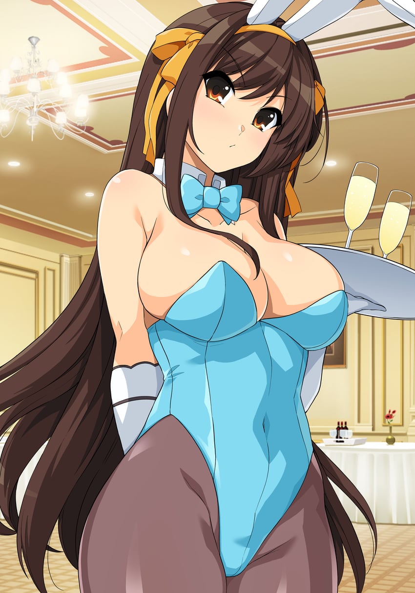 asuna and suzumiya haruhi (blue archive and 2 more) drawn by haruhisky