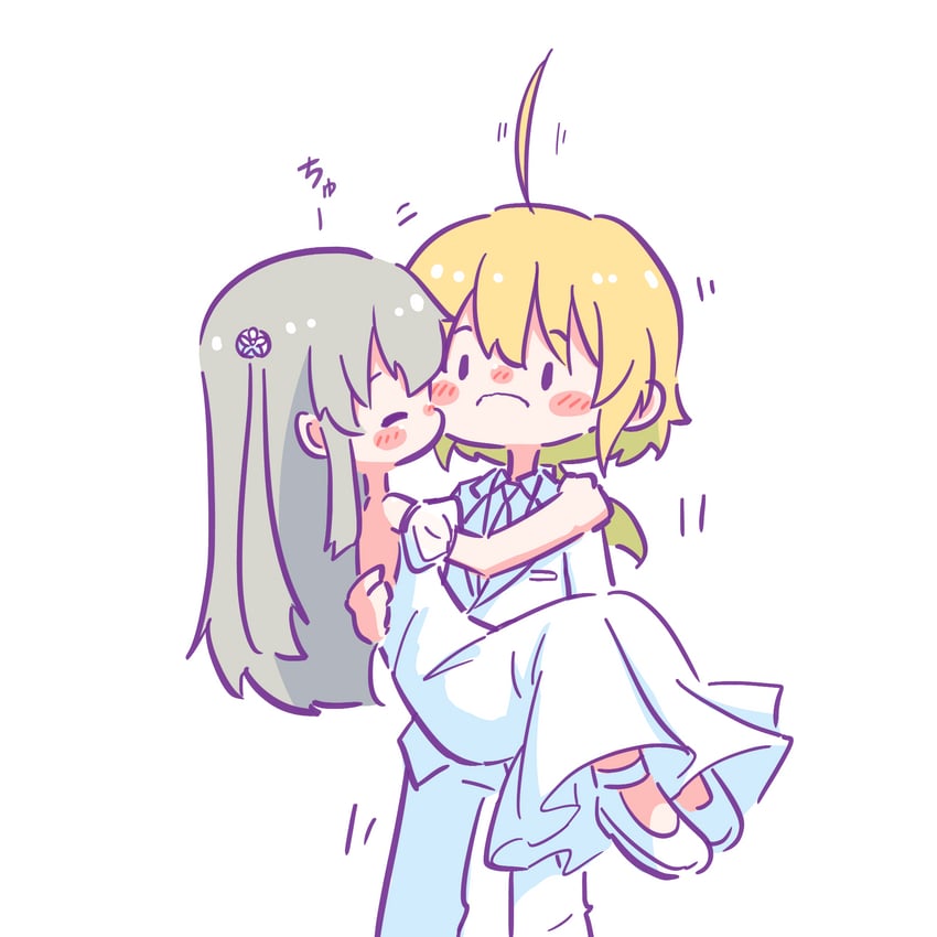 egawa kusumi and amano soraha (assault lily) drawn by teisuu